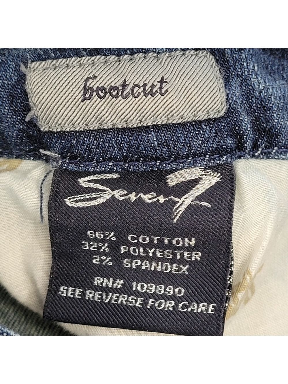 Seven7 Denim Bootcut Boyfriend Jeans Size 8 - Picture 12 of 14